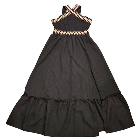 Beachsissi Chevron Crisscross Ruffled Midi Dress, NWT, XL - Picture 4 of 12